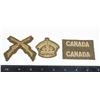Image 1 : #194 WW2 Canadian Battledress Cloth Kings Crown