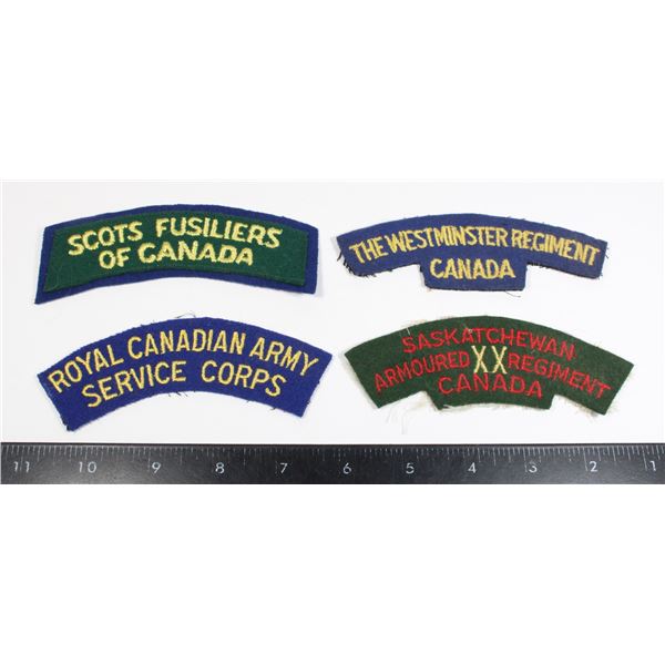 #202 Canada Shoulder Titles Westminster Regiment