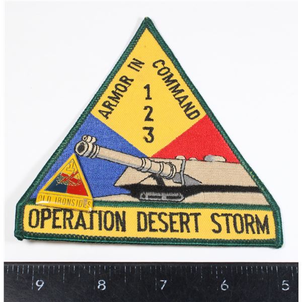 #216 Operation Desert Storm Insignia + Pin