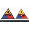 Image 1 : #217 Lot of 2 United States Army Armoured Patches