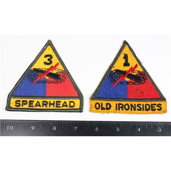 #218 1st Armoured Division and 3rd US Patches