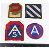 Image 1 : #221 Lot of 4 United States Army Military Insignia