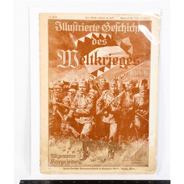 #230 WW1 German Propaganda Newspaper Weltkrieges