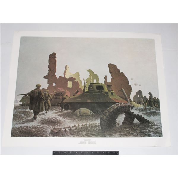 #236 WW2 Canadian Sherman Tank Print