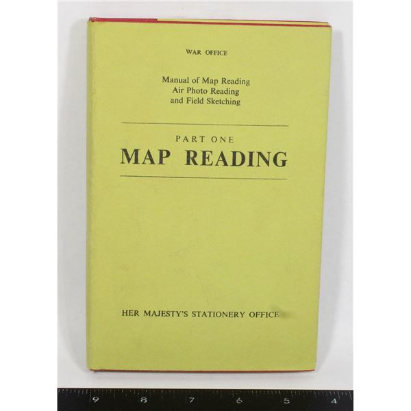 #247 Map Reading War Office Military Book 1961