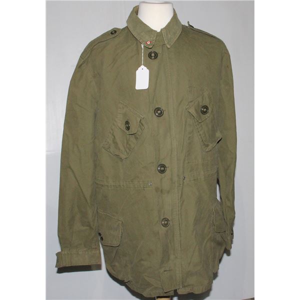 #257 Cold War Canadian Military Combat Coat Large