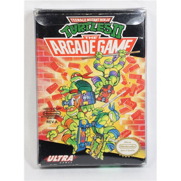 #261 Nintendo NES Game CIB TMNT 2 Ninja Turtles