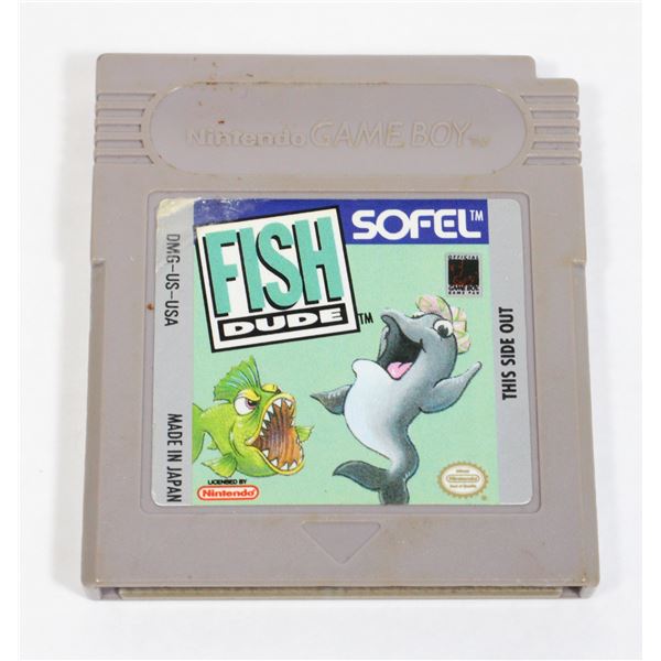 #295 Rare Nintendo Game Boy Game Fish Dude