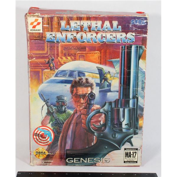 #299 Sega Genesis Lethal Enforcers w/Revolver CIB