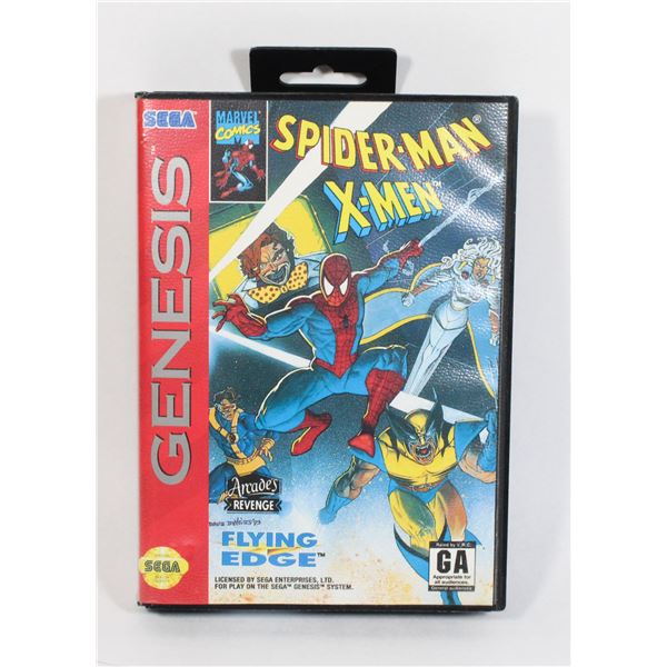#309 Case + Manual Only Sega Spider-man X-Men
