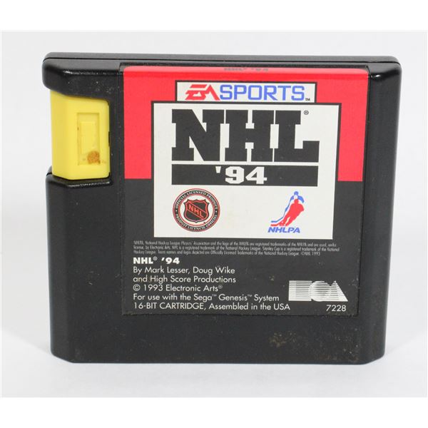 #310 Sega Genesis NHL 94 Game Tested & Working!