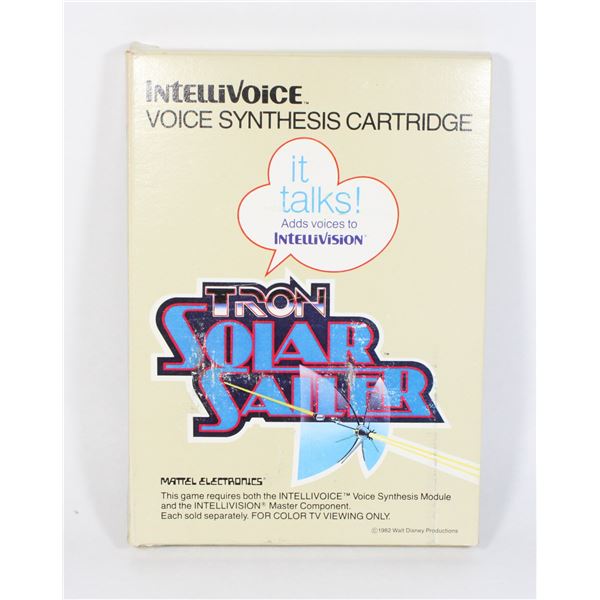 #322 Intellivision Game Tron Solar Sailer CIB