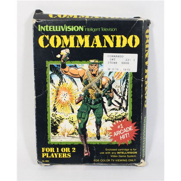 #332 Intellivision Boxed Game Commando