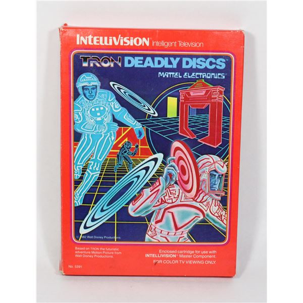 #333 Intellivision Boxed Game Tron Deadly Discs