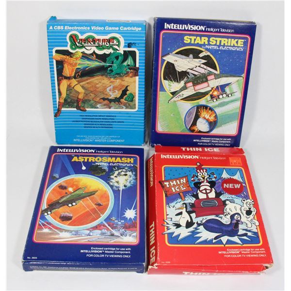 #335  Intellviision Boxed Game Lot of 4 Thin Ice