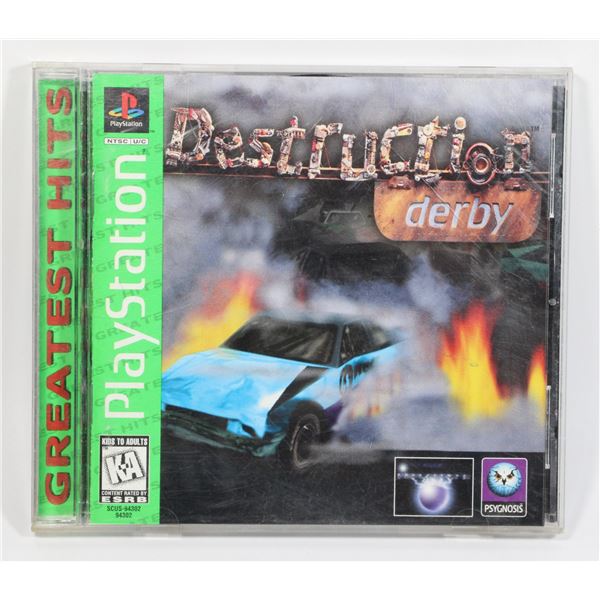 #366 Playstation 1 PS1 Game Destruction Derby