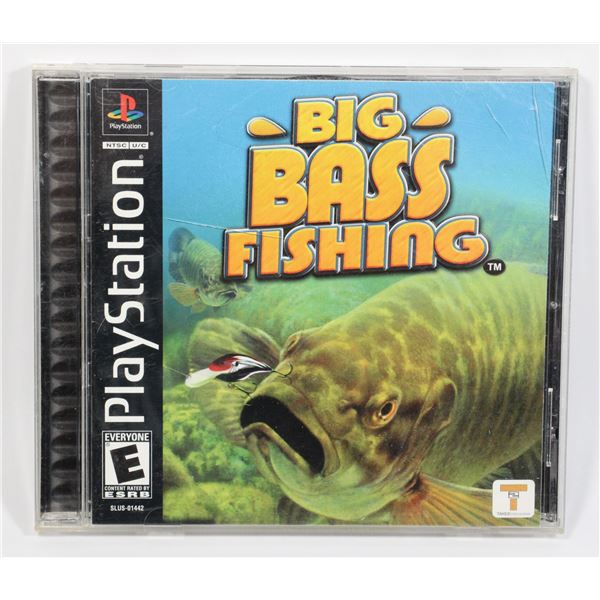 #373 Playstation 1 PS1 Game Big Bass Fishing