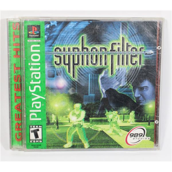 #376 Playstation 1 PS1 Game Syphon Filter