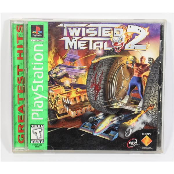 #377 Playstation 1 PS1 Game Twisted Metal 2