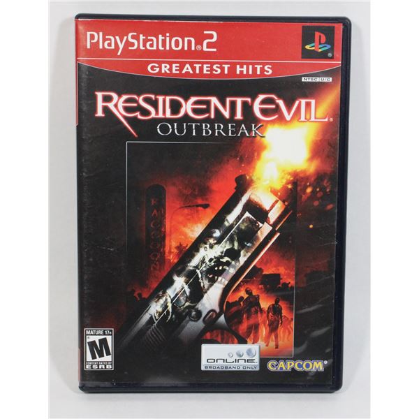 #386 Playstation 2 PS2 Game Resident Evil Outbreak