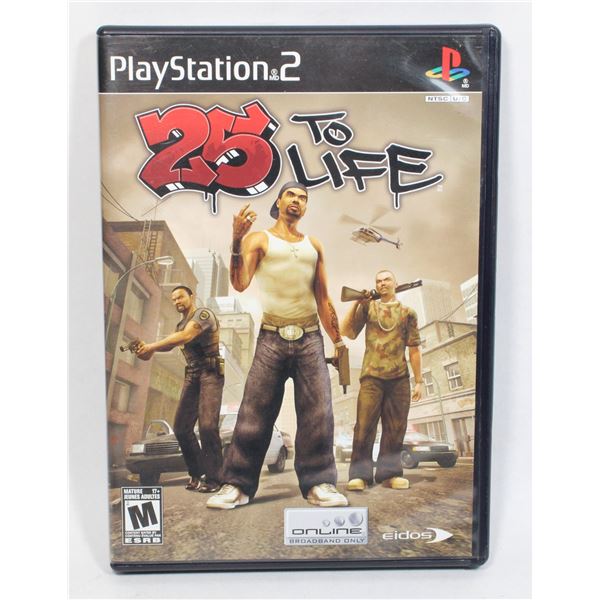 #399 Playstation 2 PS2 Game  25 to Life