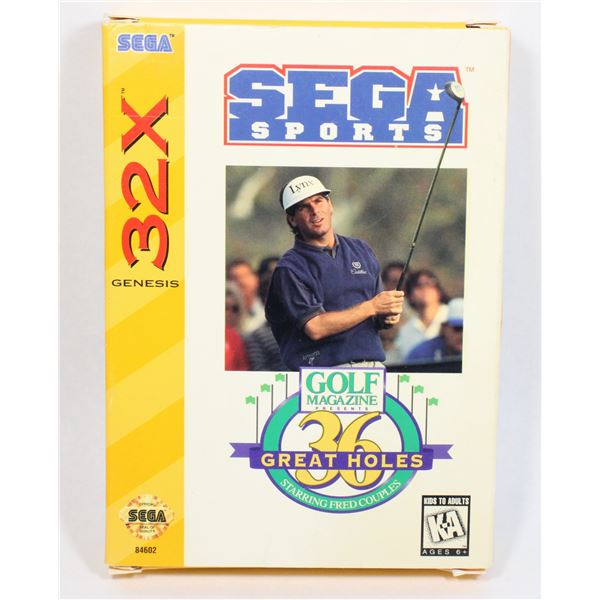 #408 CIB Sega 32X 36 Great Holes Golf Sega Sports
