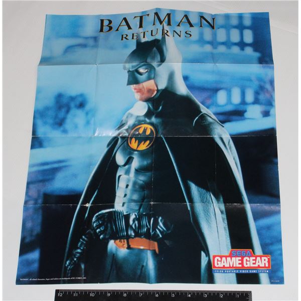 #418  Vintage Sega Genesis Batman Returns Poster
