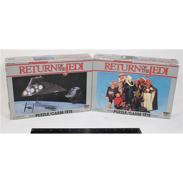 #505 Lot of 2 Return of the Jedi Puzzles 1983
