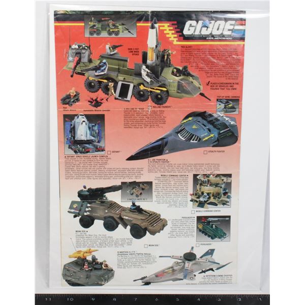 #618 G.I. Joe ARAH Advertising Poster 2 Sided