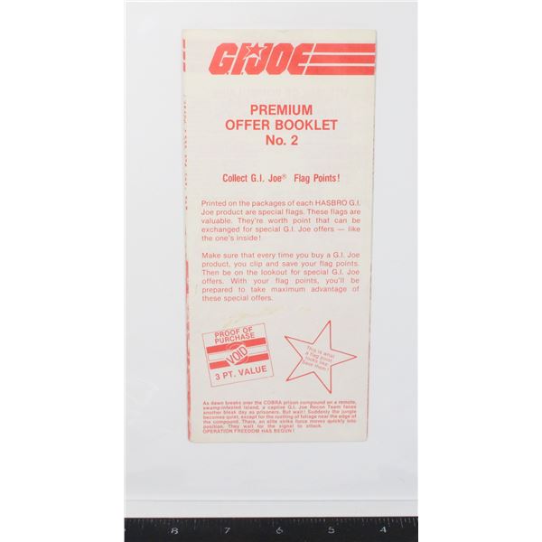 #622 G.I. Joe ARAH Premium Offer Booklet #2