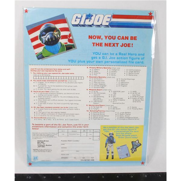 #626  G.I. Joe Steel Brigade Figure Offer Large