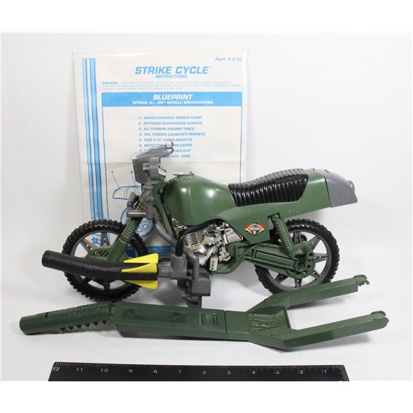#648 1994 G.I. Joe Strike Cycle w/ blueprints