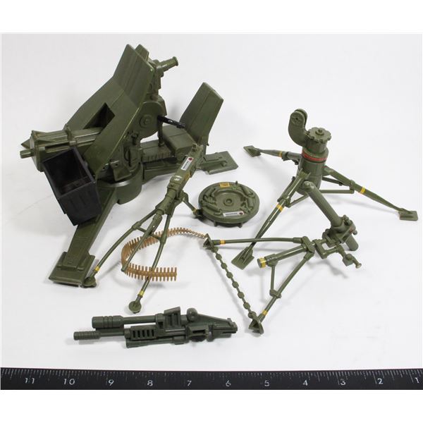 #653 Vintage Rambo Playset weapons parts pieces