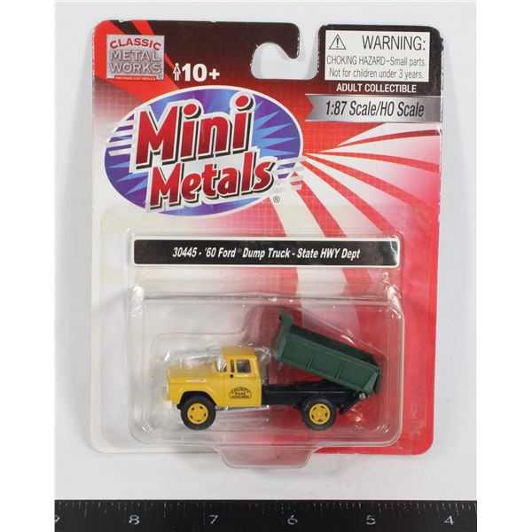 #692 Mini Metals 1960 Ford Dump Truck 1:87 Scale