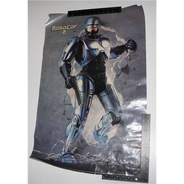 #737 1990 Robocop 2 Movie Poster Heavily Worn
