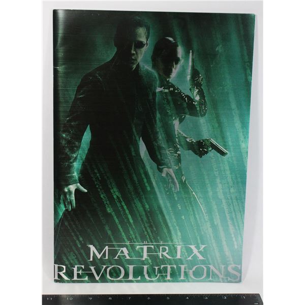 #796  Japan Poster Book The Matrix Revolutions