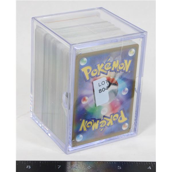 #804 Japanese Pokémon Card Lot in Plastic Case