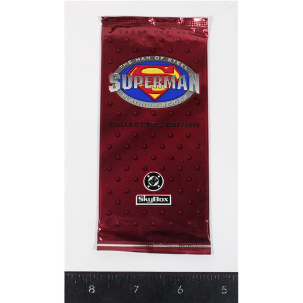 #815 Sealed Skybox Man of Steel Superman Cards
