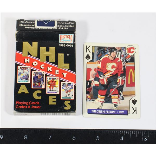 #819 1996 NHL Aces Hocky Playing Cards Bicycle