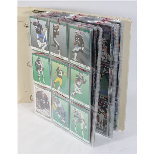 #831 270+ NFL Football Cards Assorted in Binder