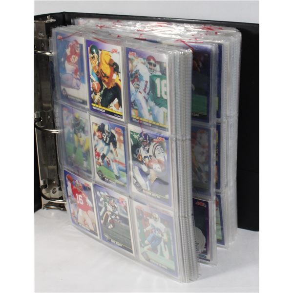 #833 375+ NFL Football Cards 1991 Score in Binder