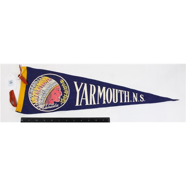 #849 1900's Pennant  Yarmouth Nova Scotia Chief