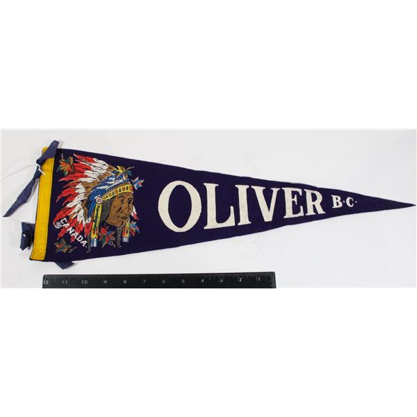 #864  1900's Pennant Oliver British Columbia Chief