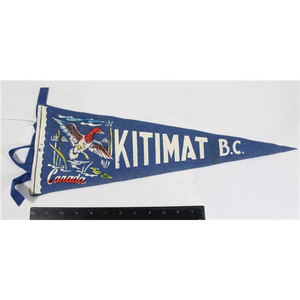 #871 1900's Pennant  Kitimat British Columcia Duck