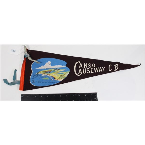 #872 1900's Pennant Canso Causeway Cape Breton