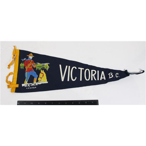 #873 1900's Pennant Victoria British Columcia RCMP