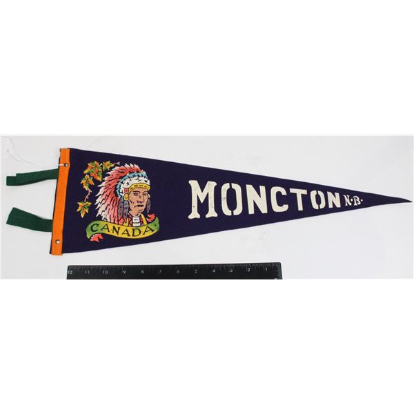 #878 1900's Pennant Moncton New Brunswick Chief