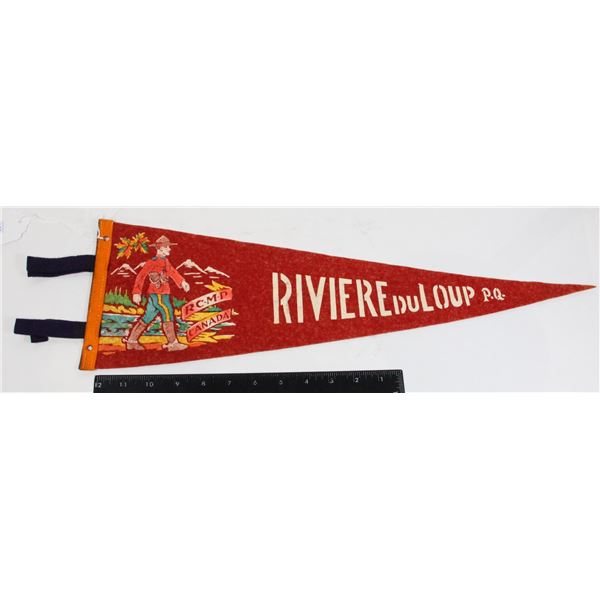 #879 1900's Pennant Riviere Du Loup Quebec RCMP