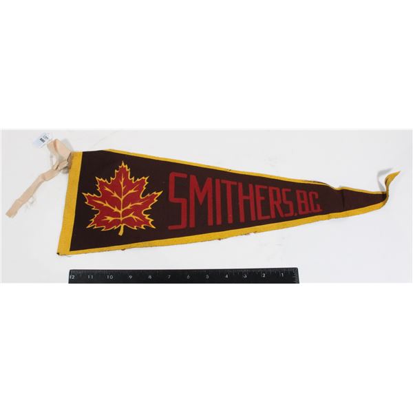#880 1950's Pennant Smithers British Columbia