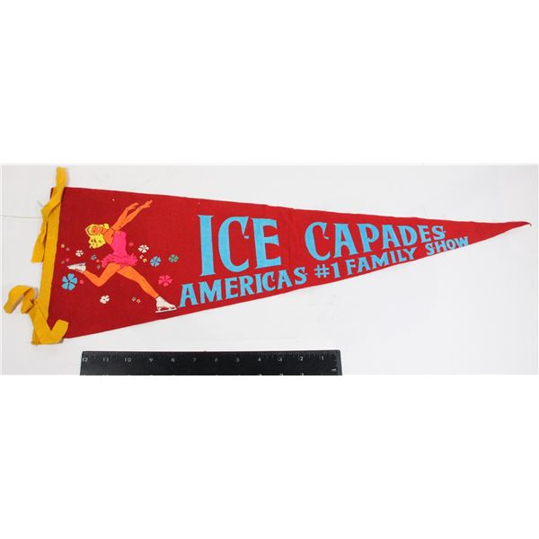 #904 1900s Pennant Ice Capades America's #1 Family